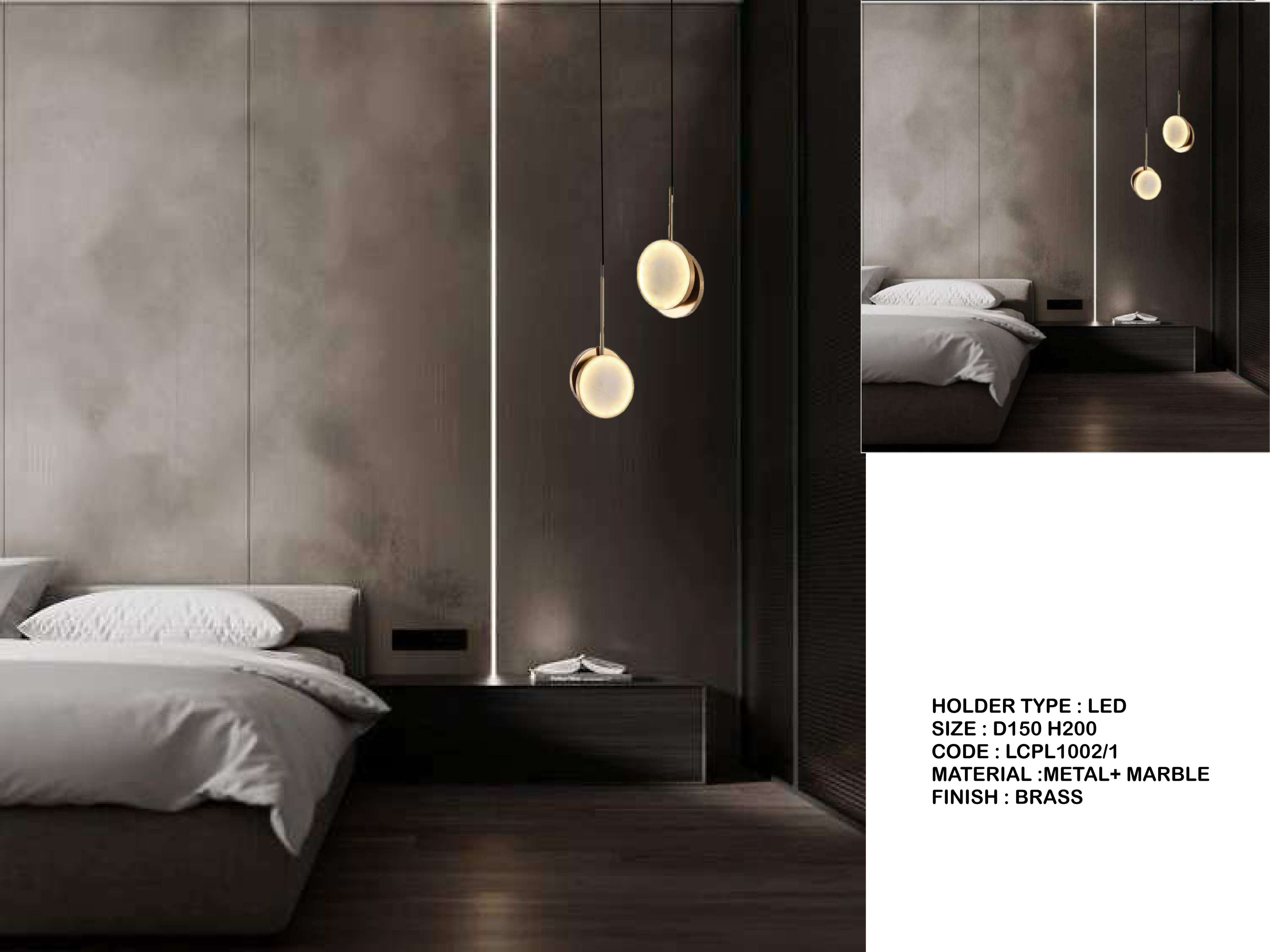 Beyond Lights - Marble Pendant Light- LCHL